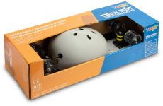 Скейт пенні борд Caretero (Toyz) Dexter + шолом і захист Grey